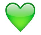 Emoji Grünes Herz