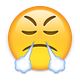 Emoji mit Dampf aus der Nase