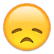 Genervter Emoji mit Strichaugen