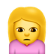 Starrende Frau Emoji