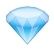 Blauer Diamant Smiley