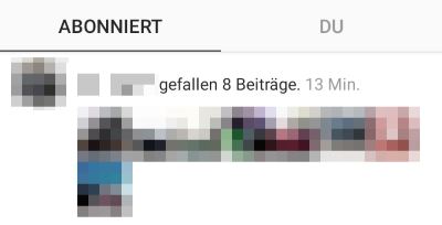 Instagram Aktivität ausblenden