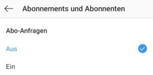 Instagram Folgen Benachrichtigung deaktivieren